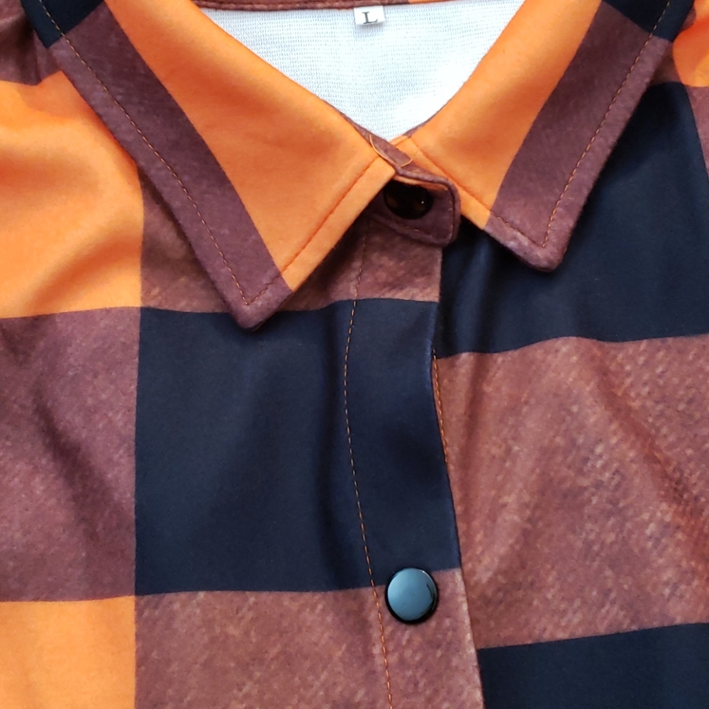 ❌❌SOLD❌❌ Color Block Print Long Shirt - Picture 6 of 7
